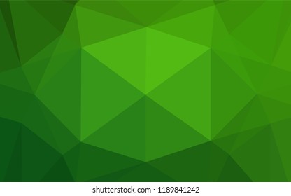 Light Green vector hexagon mosaic texture. Colorful abstract illustration with gradient. Brand new style for your business design.