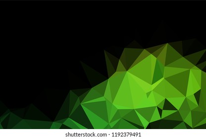 Light Green vector hexagon mosaic template. Modern geometrical abstract illustration with gradient. A completely new design for your business.