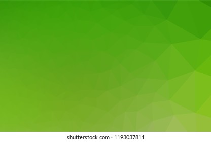 Light Green vector hexagon mosaic cover. Colorful abstract illustration with gradient. A completely new design for your business.