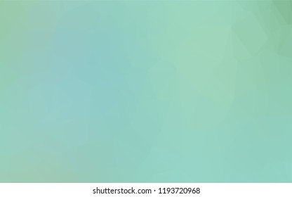 Light Green vector hexagon mosaic template. Colorful illustration in abstract style with gradient. A completely new design for your business.
