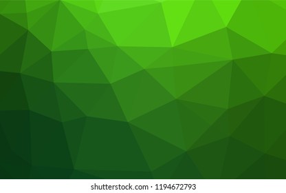 Light Green vector hexagon mosaic template. Colorful abstract illustration with gradient. The completely new template can be used for your brand book.