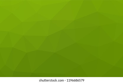 Light Green vector hexagon mosaic texture. Geometric illustration in Origami style with gradient.  The textured pattern can be used for background.