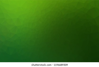 Light Green vector hexagon mosaic texture. A completely new color illustration in a vague style. The template can be used as a background for cell phones.