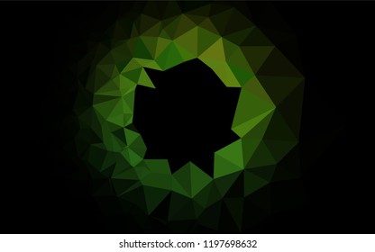 Light Green vector hexagon mosaic cover. Shining colored illustration in a Brand new style. The template can be used as a background for cell phones.