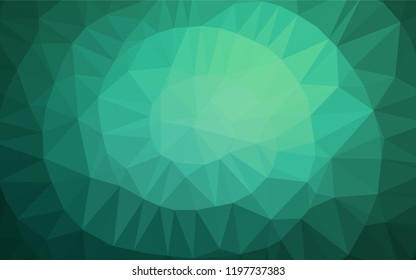 Light Green vector hexagon mosaic cover. A completely new color illustration in a vague style. Brand new style for your business design.