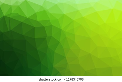Light Green vector hexagon mosaic cover. Modern geometrical abstract illustration with gradient. Brand new design for your business.