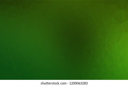 Light Green vector hexagon mosaic texture. A sample with polygonal shapes. A completely new template for your business design.