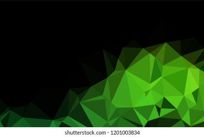 Light Green vector hexagon mosaic texture. Creative illustration in halftone style with gradient. A completely new template for your business design.