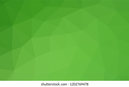 Light Green vector hexagon mosaic cover. Modern geometrical abstract illustration with gradient. The textured pattern can be used for background.