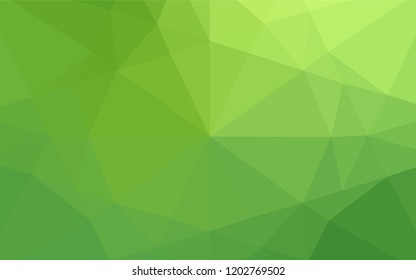 Light Green vector hexagon mosaic template. A sample with polygonal shapes. The textured pattern can be used for background.