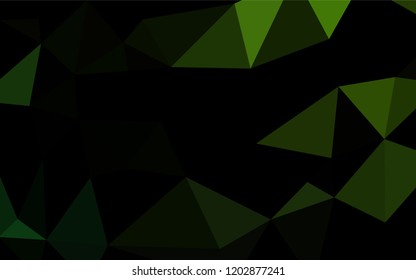 Light Green vector hexagon mosaic cover. A sample with polygonal shapes. The textured pattern can be used for background.