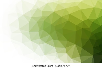 Light Green vector hexagon mosaic texture. Colorful abstract illustration with gradient. Brand new design for your business.