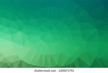 Light Green vector hexagon mosaic texture. A sample with polygonal shapes. The textured pattern can be used for background.