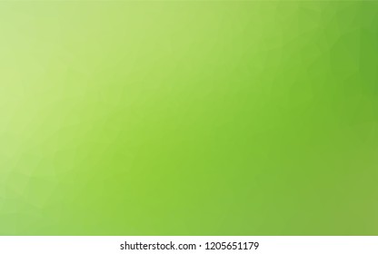 Light Green vector hexagon mosaic cover. Creative geometric illustration in Origami style with gradient. A completely new design for your business.