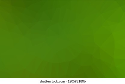 Light Green vector hexagon mosaic template. An elegant bright illustration with gradient. A new texture for your design.