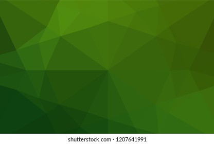 Light Green vector hexagon mosaic template. Brand new colored illustration in blurry style with gradient. A completely new template for your business design.