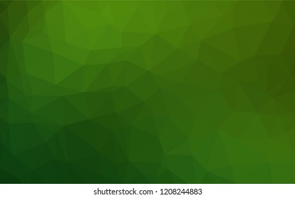 Light Green vector hexagon mosaic template. A completely new color illustration in a vague style. Brand new design for your business.