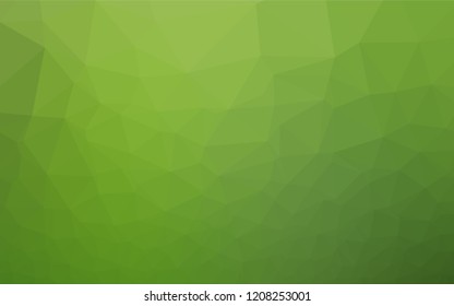Light Green vector hexagon mosaic texture. Glitter abstract illustration with an elegant design. The template can be used as a background for cell phones.