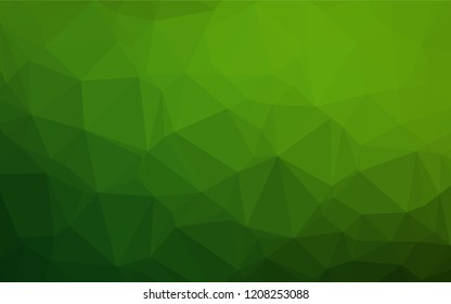Light Green vector hexagon mosaic cover. Brand new colored illustration in blurry style with gradient. Brand new design for your business.