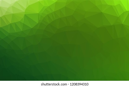 Light Green vector hexagon mosaic texture. A sample with polygonal shapes. The elegant pattern can be used as part of a brand book.