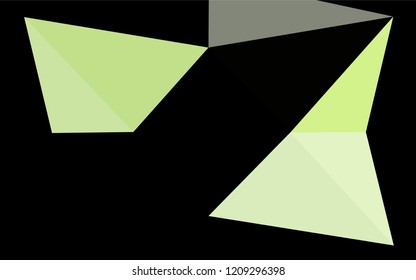 Light Green vector hexagon mosaic template. Modern geometrical abstract illustration with gradient. Brand new style for your business design.