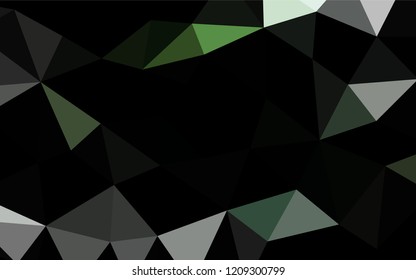 Light Green vector hexagon mosaic cover. Modern geometrical abstract illustration with gradient. Brand new style for your business design.