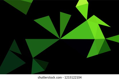 Light Green vector hexagon mosaic cover. Colorful abstract illustration with gradient. A completely new design for your business.