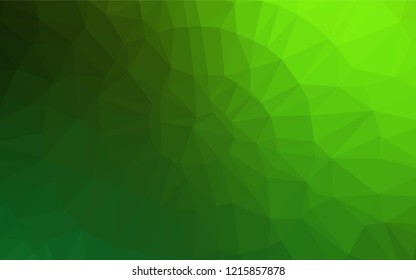 Light Green vector hexagon mosaic cover. Colorful abstract illustration with gradient. Brand new design for your business.