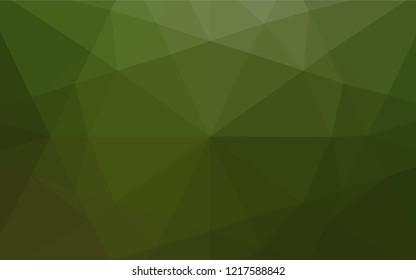 Light Green vector hexagon mosaic texture. A vague abstract illustration with gradient. A completely new template for your business design.