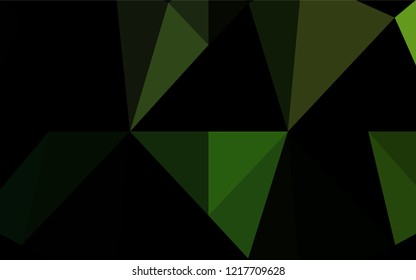 Light Green vector hexagon mosaic template. Colorful abstract illustration with gradient. Brand new design for your business.