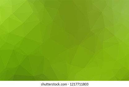 Light Green vector hexagon mosaic cover. Modern geometrical abstract illustration with gradient. A completely new design for your business.