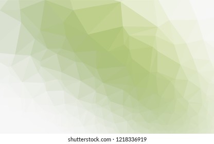 Light Green vector hexagon mosaic template. Modern geometrical abstract illustration with gradient. Brand new design for your business.