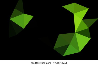 Light Green vector hexagon mosaic texture. Glitter abstract illustration with an elegant design. The textured pattern can be used for background.