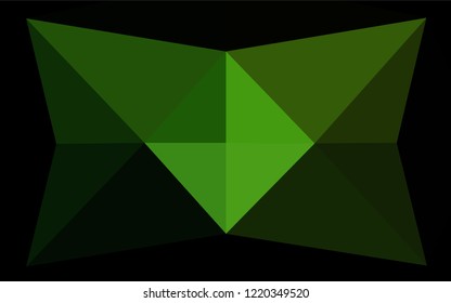 Light Green vector hexagon mosaic texture. Colorful abstract illustration with gradient. The polygonal design can be used for your web site.