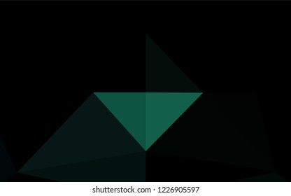 Light Green vector hexagon mosaic texture. A vague abstract illustration with gradient. Brand new style for your business design.