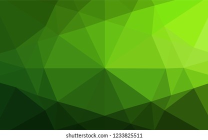 Light Green vector hexagon mosaic texture. An elegant bright illustration with gradient. A completely new template for your business design.