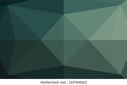 Light Green vector hexagon mosaic texture. An elegant bright illustration with gradient. A completely new design for your business.