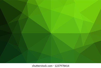 Light Green vector hexagon mosaic texture. An elegant bright illustration with gradient. Brand new design for your business.