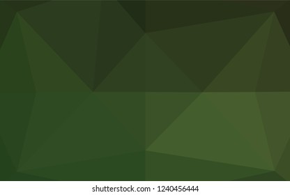 Light Green vector hexagon mosaic texture. Creative illustration in halftone style with gradient. A completely new template for your business design.