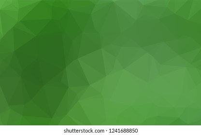 Light Green vector hexagon mosaic template. Colorful illustration in abstract style with gradient. A completely new template for your business design.
