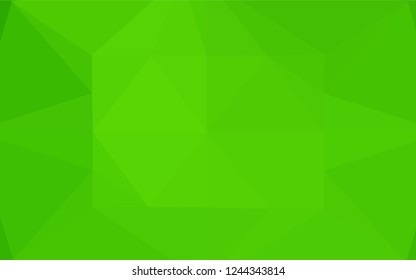 Light Green vector hexagon mosaic texture. Colorful abstract illustration with gradient. The template can be used as a background for cell phones.