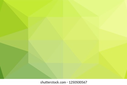 Light Green vector hexagon mosaic cover. Colorful illustration in abstract style with gradient. The elegant pattern can be used as part of a brand book.