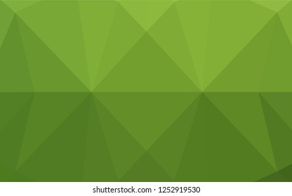 Light Green vector hexagon mosaic texture. Brand new colored illustration in blurry style with gradient. The template can be used as a background for cell phones.
