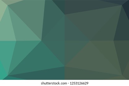 Light Green vector hexagon mosaic texture. Brand new colored illustration in blurry style with gradient. The elegant pattern can be used as part of a brand book.