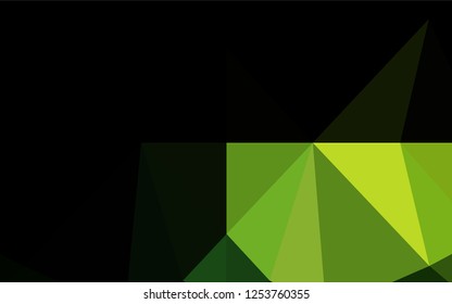 Light Green vector hexagon mosaic texture. Glitter abstract illustration with an elegant design. The polygonal design can be used for your web site.