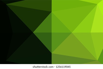 Light Green vector hexagon mosaic template. A vague abstract illustration with gradient. The template can be used as a background for cell phones.