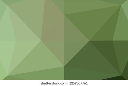 Light Green vector hexagon mosaic texture. Glitter abstract illustration with an elegant design. A completely new design for your business.