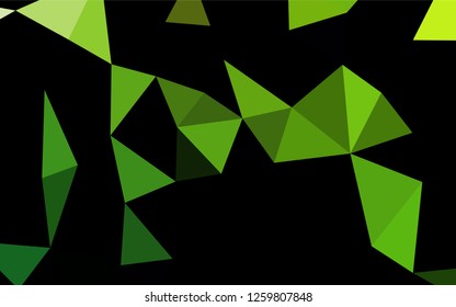 Light Green vector hexagon mosaic template. Brand new colored illustration in blurry style with gradient. Brand new style for your business design.