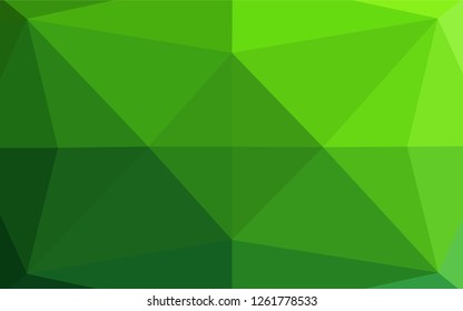 Light Green vector hexagon mosaic texture. An elegant bright illustration with gradient. The elegant pattern can be used as part of a brand book.