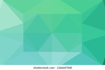 Light Green vector hexagon mosaic texture. Shining colored illustration in a Brand new style. The template can be used as a background for cell phones.